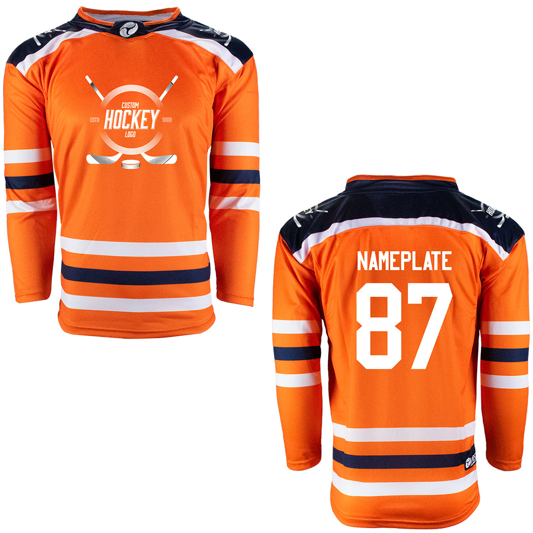 Men's Edmonton Oilers Navy Personalized Name & Number Midfielder T-Shirt Men's Edmonton Oilers Navy Personalized Name & Number Midfielder T-Shirt