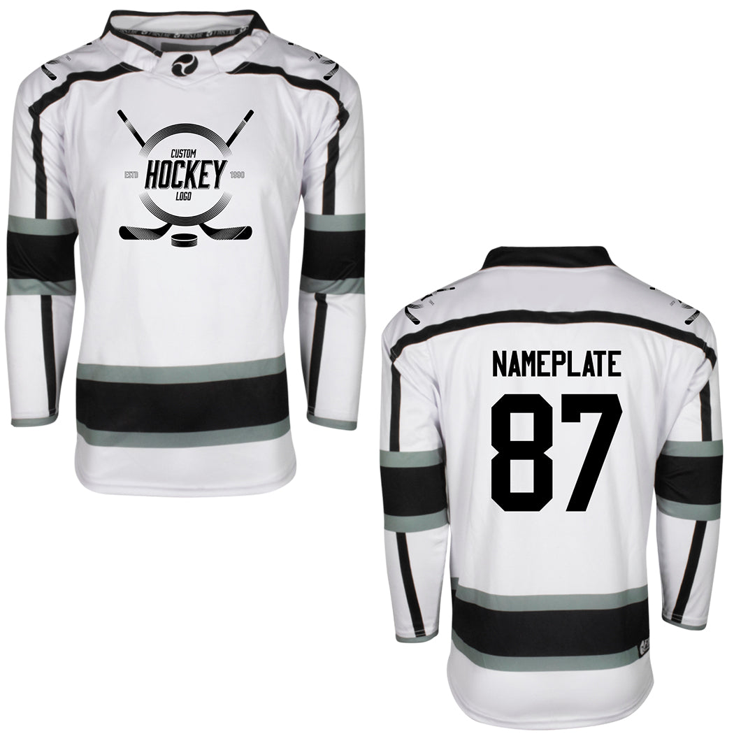 Custom Hockey Jerseys Los Angeles Kings Jersey Name and Number White