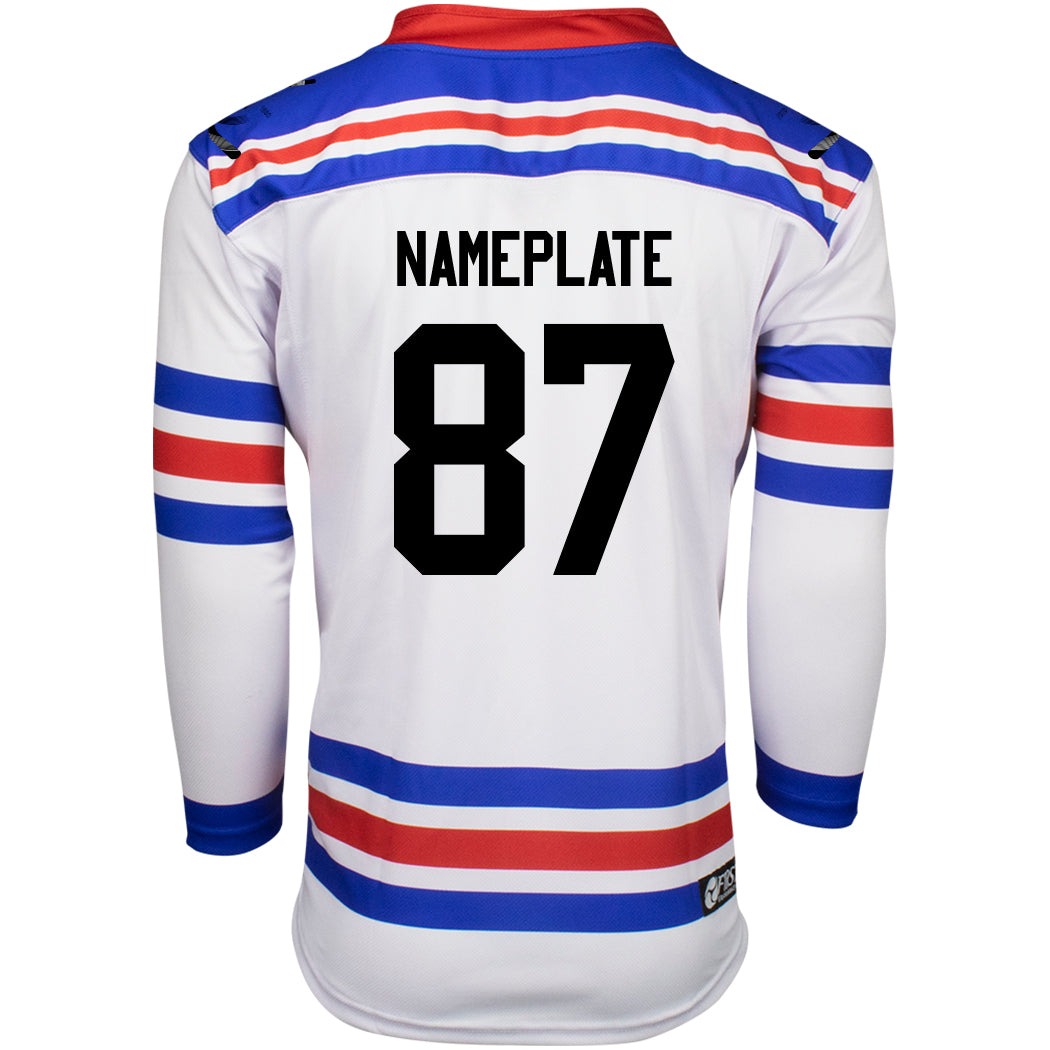 Custom New York Rangers Jersey Lettering Kit – Any Name & Number – Unsewn – Made In Canada