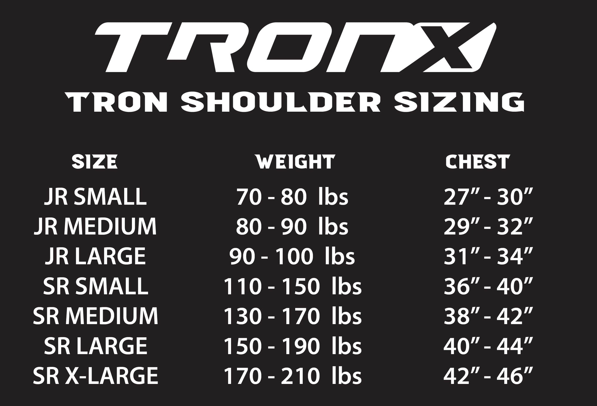 TronX Classic Senior Hockey Shoulder Pads