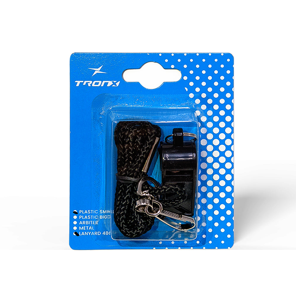 TronX Hockey Small Plastic Coaches Whistle with Lanyard