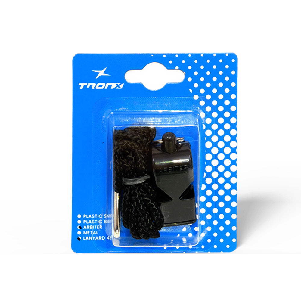 TronX Hockey Plastic Fox Coaches Whistle with Lanyard