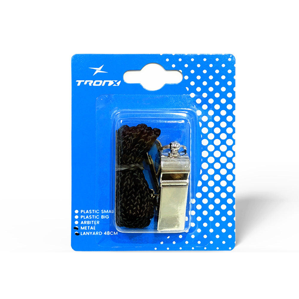 TronX Hockey Metal Fox Coaches Whistle with Lanyard