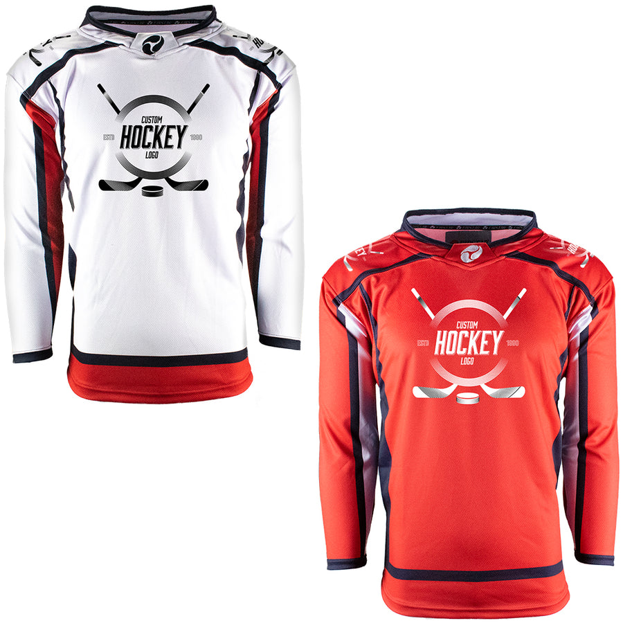 18Q White Hockey Jersey Replica From Exclusive Pro