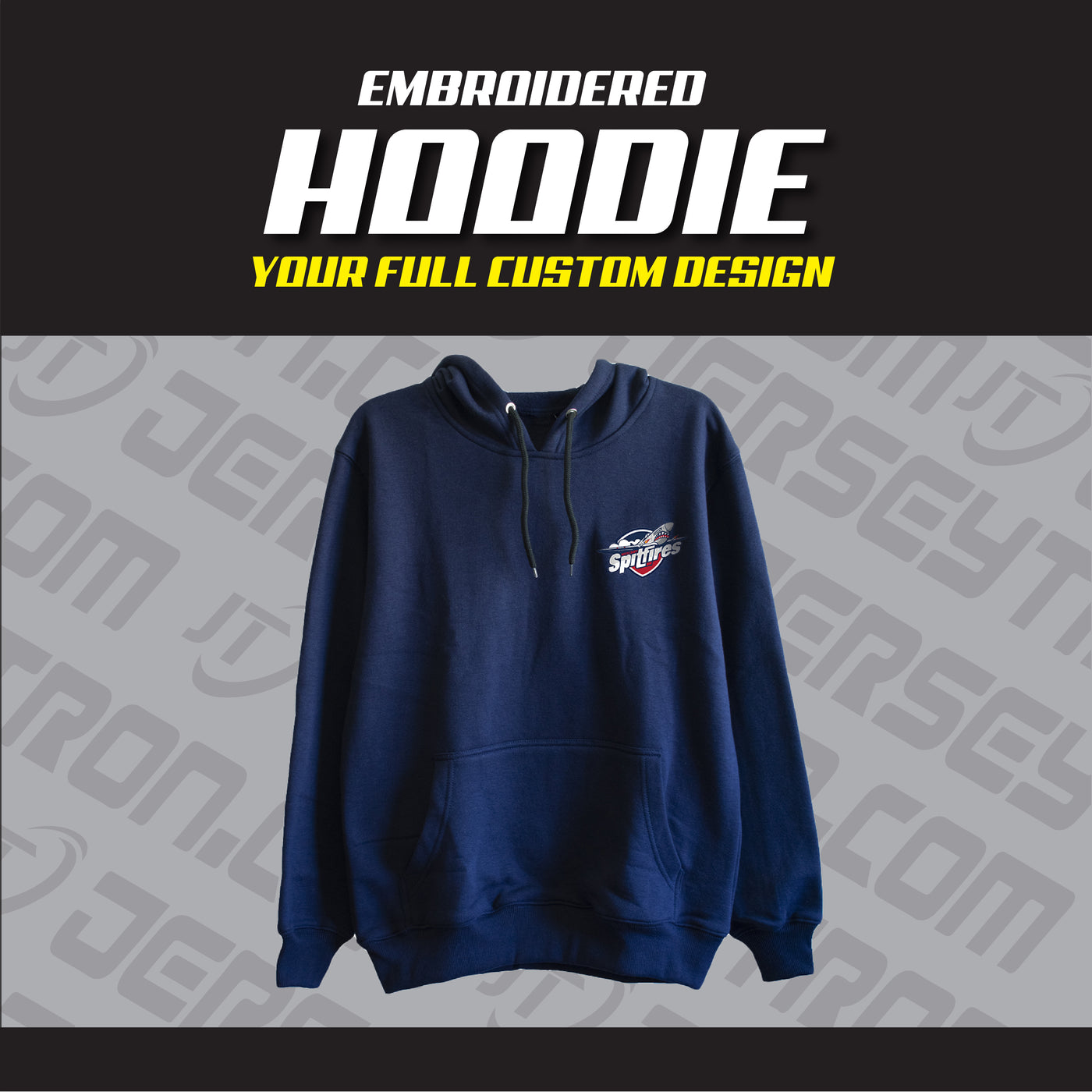 Custom Team Hockey Pullover Hoodie