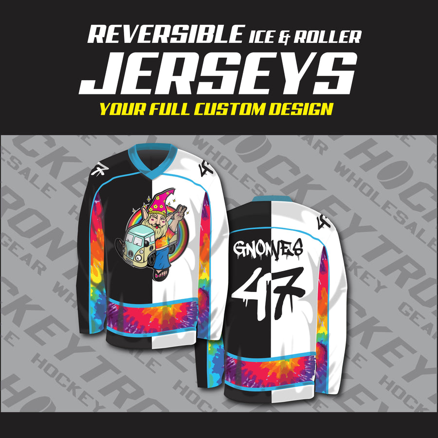 Gamewear GW7500 Prolite Reversible Practice Jersey Hockey - Youth - Black/White - L/XL