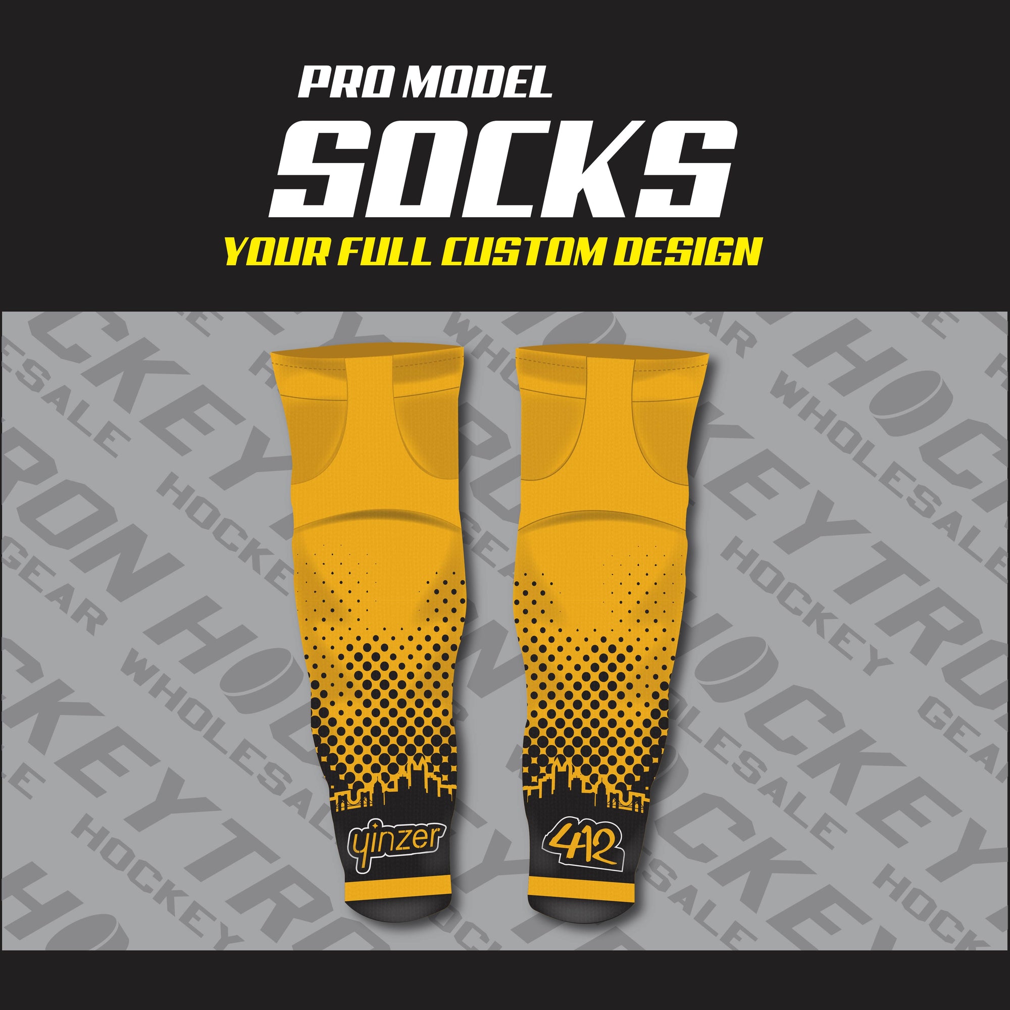 C8 Sublimated Custom Team Hockey Jerseys Socks | YoungSpeeds