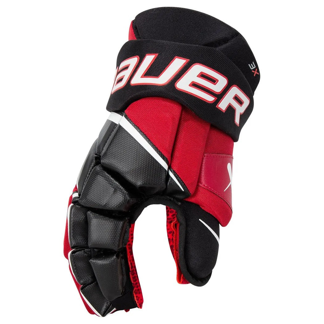 bauer vapor 3x handschuhe Bauer Vapor 3X Hockey Gloves - Senior - Black/Red