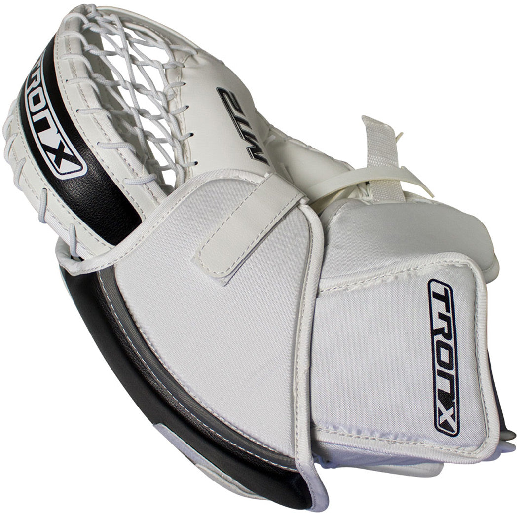 TronX MT2 Senior Hockey Goalie Catcher (White/Black)