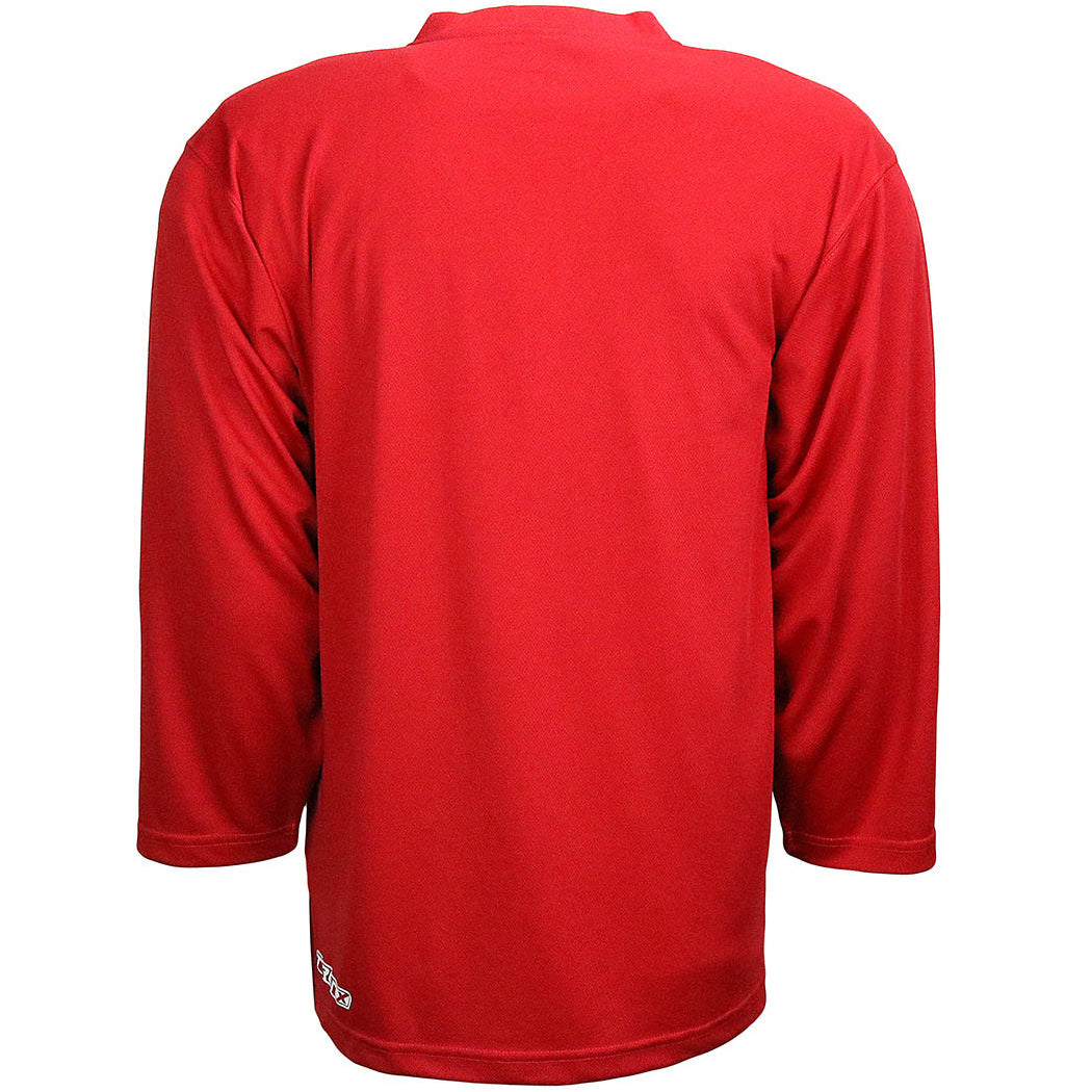 CCM Hockey Goalie Jersey Mens Large Red Plain Solid Practice Pull Over  Sports