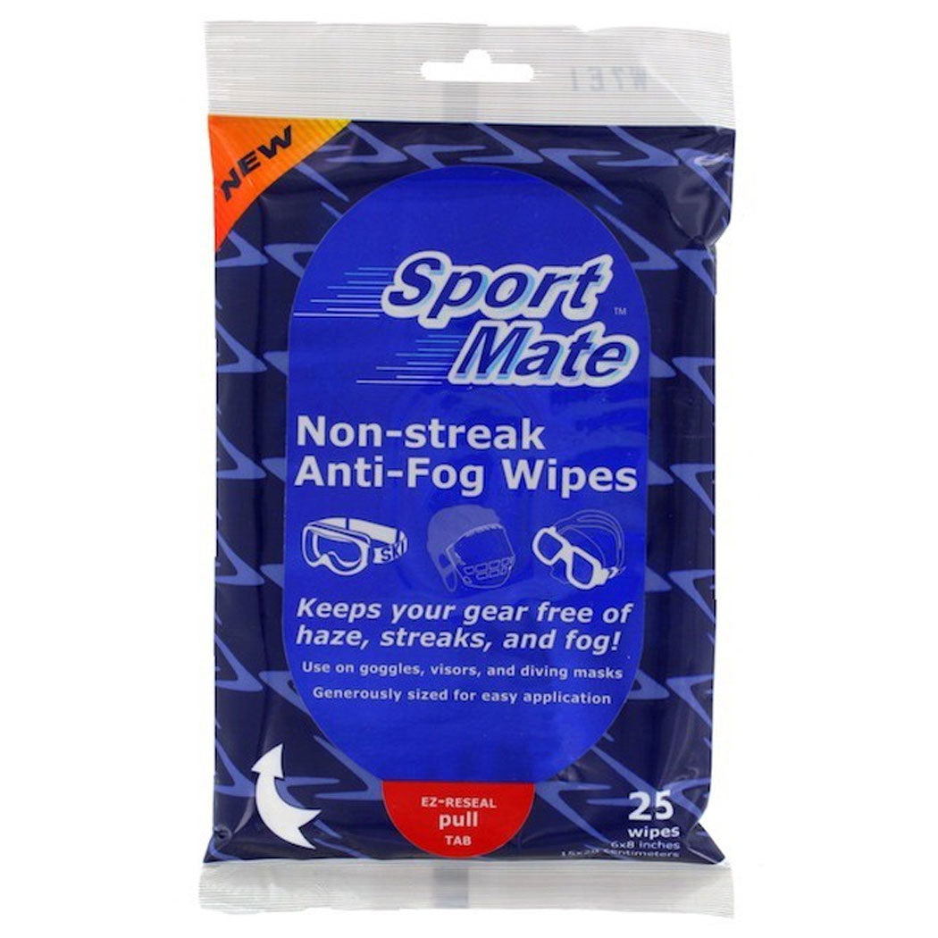SkateMate Non-Streak Anti-Fog Wipes