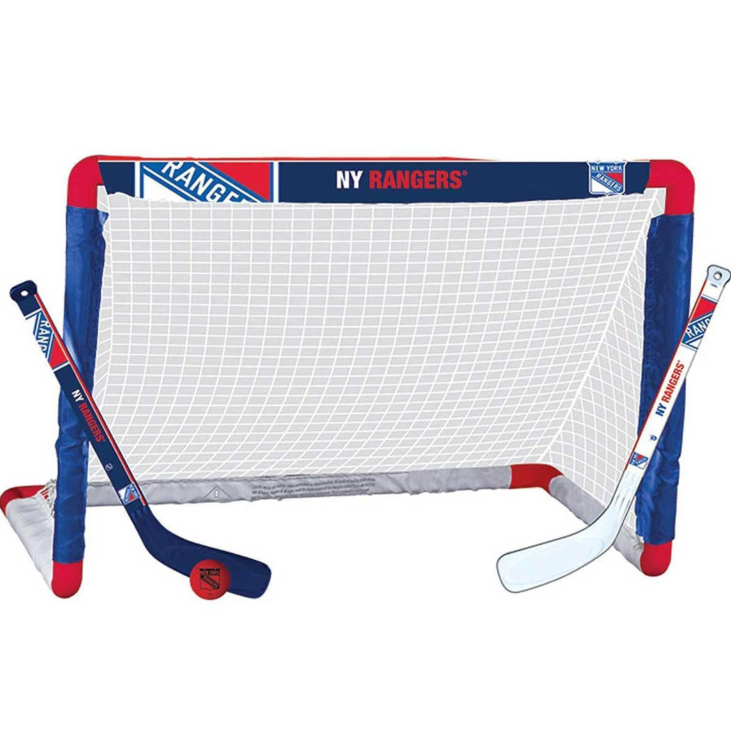 Franklin New York Rangers NHL Mini Hockey Goal, Stick & Ball Set