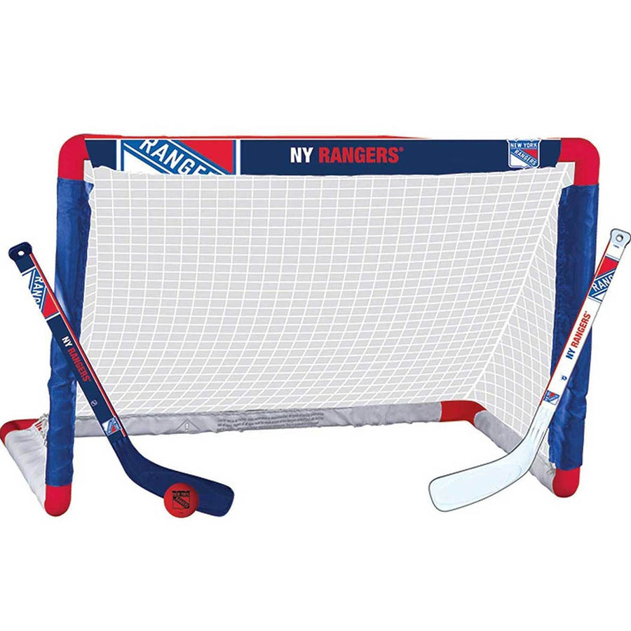 Franklin New York Rangers NHL Mini Hockey Goal, Stick & Ball Set