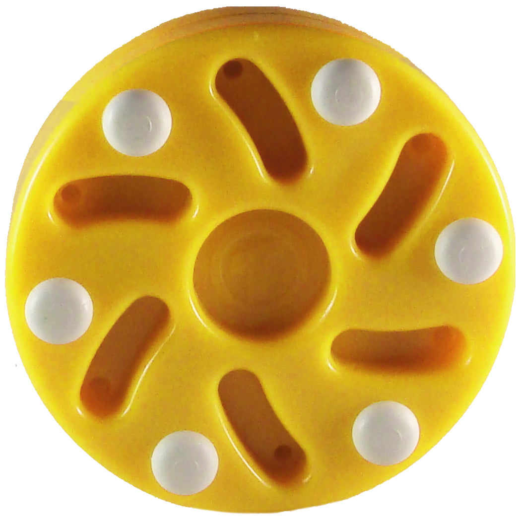 TronX Orange Weighted Ice Hockey Pucks – Bulk Case Of 50 (10 Oz Each) For Professional Training