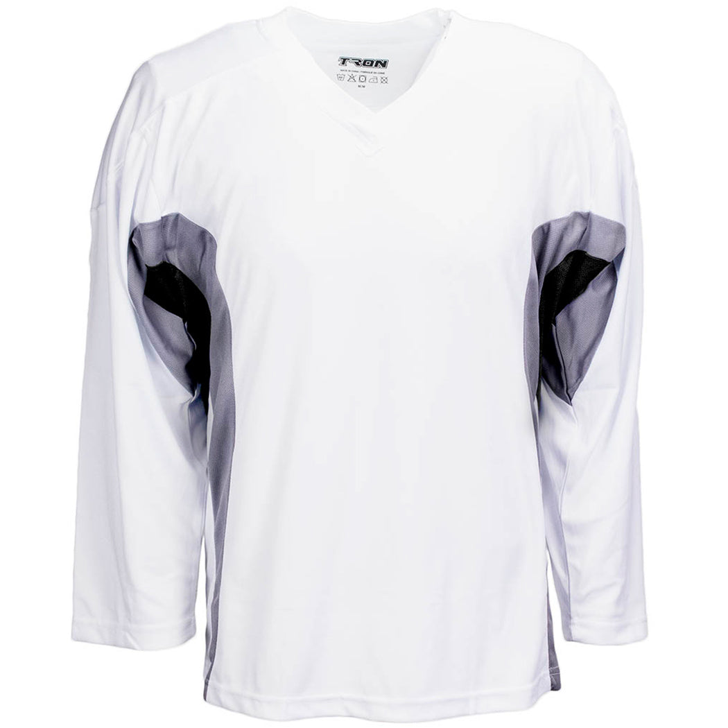 White practice hockey sales jersey