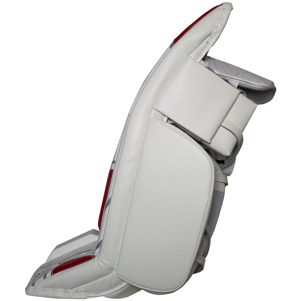 TronX MT2 Senior Hockey Goalie Leg Pads (White/Red)