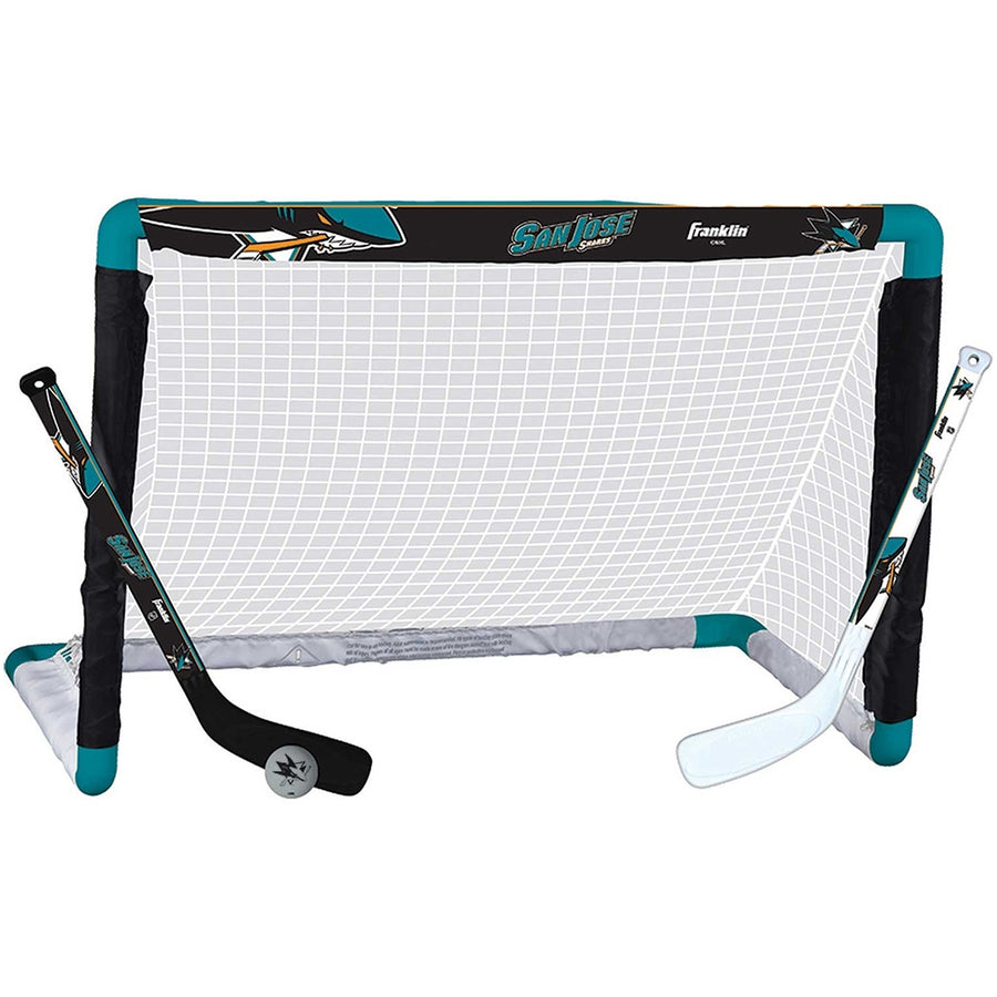 Franklin San Jose Sharks NHL Mini Hockey Goal, Stick & Ball Set