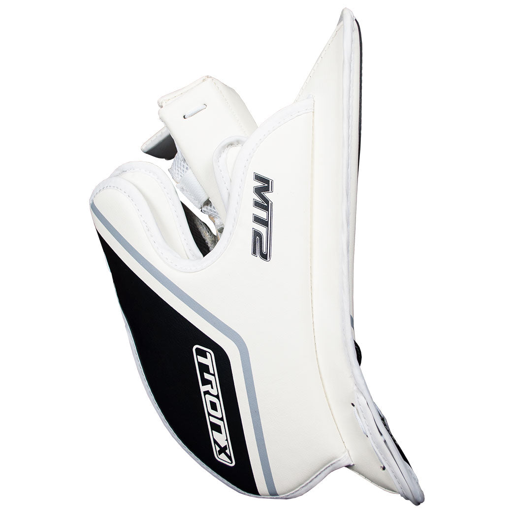 TronX MT2 Senior Hockey Goalie Blocker (White/Black)