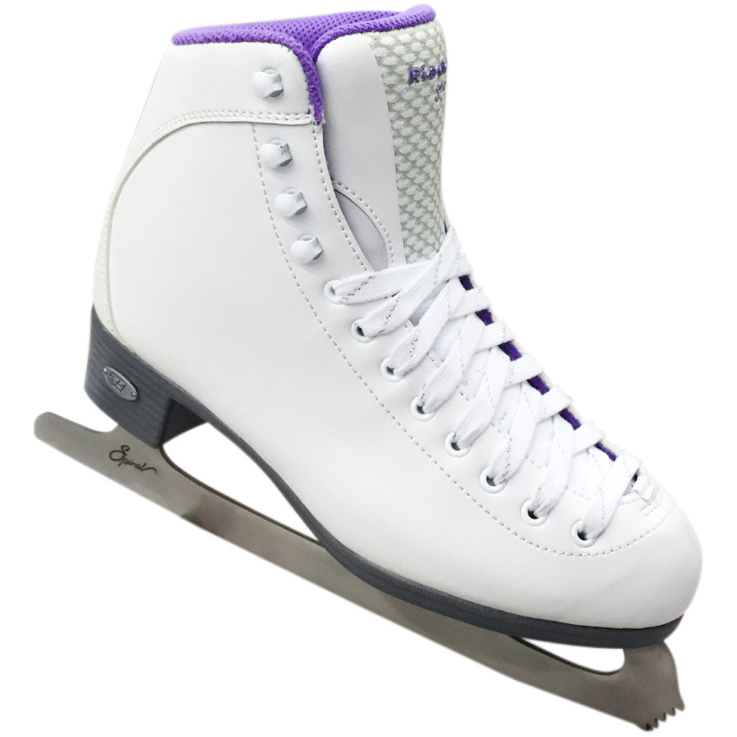 Riedell 118 Sparkle Womens Figure Skates With Spiral Blades
