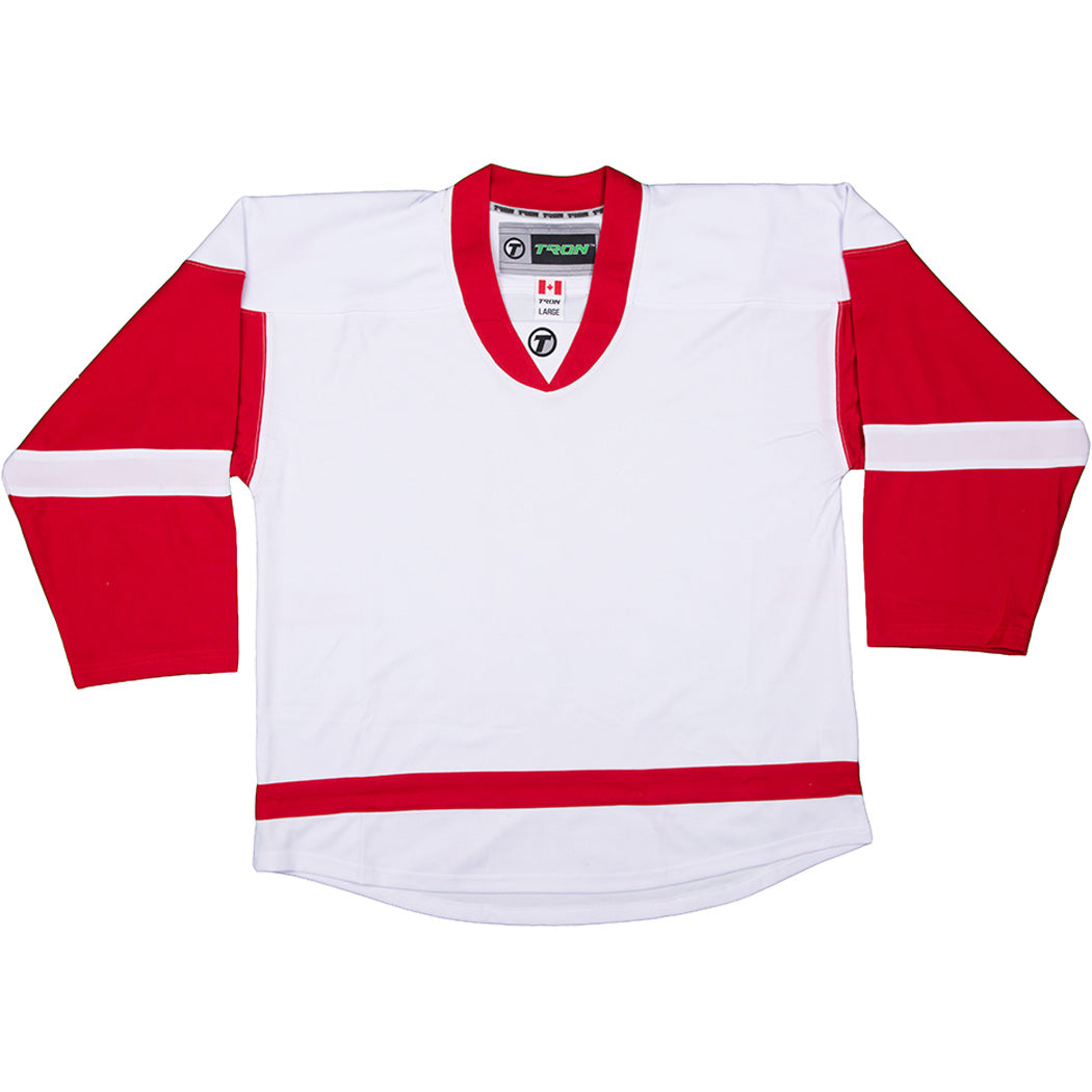 red wings jersey white