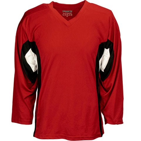 Red Goalie Cut Tron Hockey Jersey (XXL)