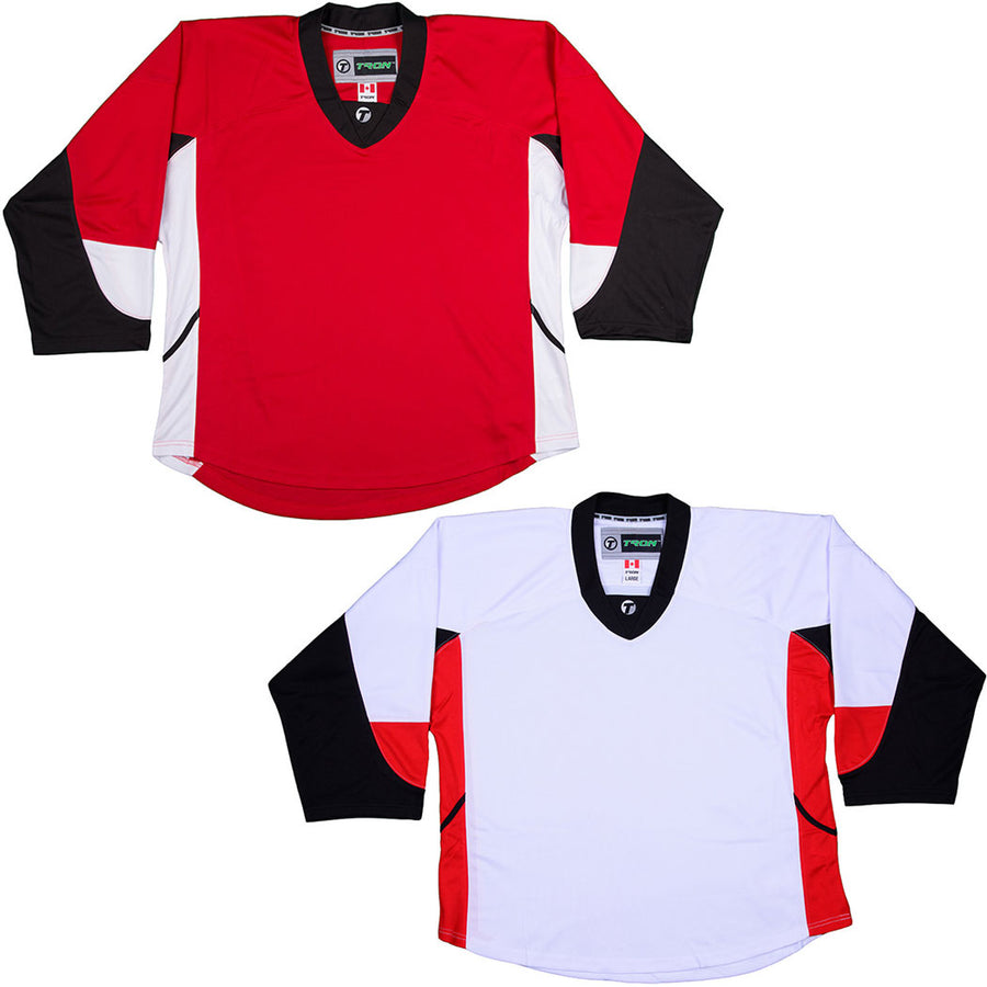 Seattle Kraken Hockey Jersey - TronX DJ300 Replica Gamewear White / SR Goalie Cut