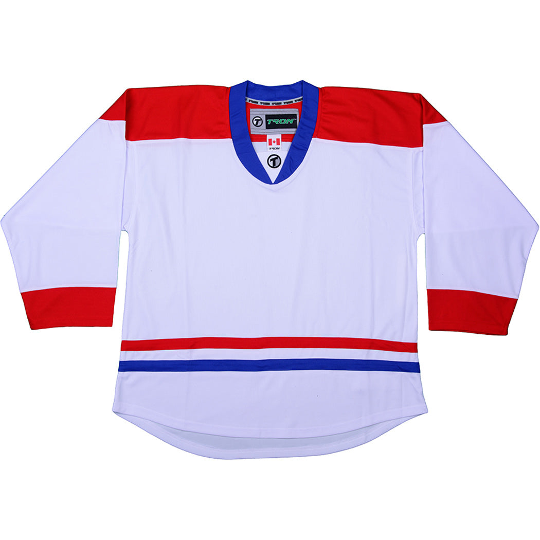 Custom Hockey Jersey Navy Red-Old Gold Hockey Lace Neck Jersey Youth Size:M