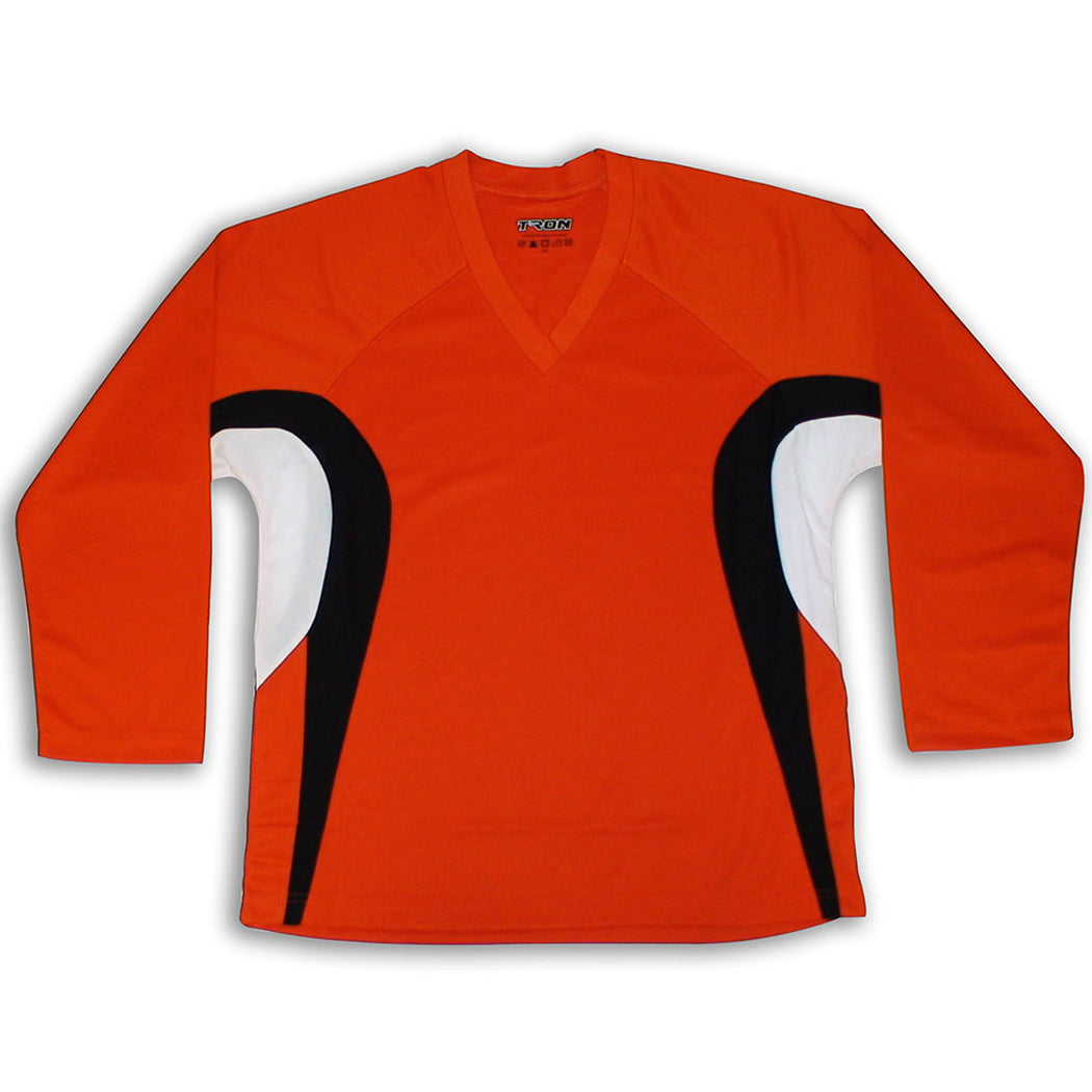 Custom Hockey Jersey Dark Gray Orange-Black