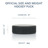 TronX Official Regulation Ice Hockey Pucks (Case of 100)