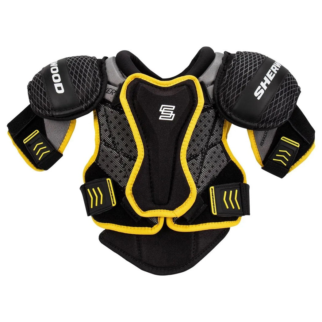 Sherwood Playrite Basic Hockey Protective Kit, Youth, Black/Yellow,  Assorted Sizes